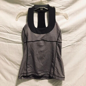Lululemon Sport Tank  Top Size 6 Built In Bra Racerback